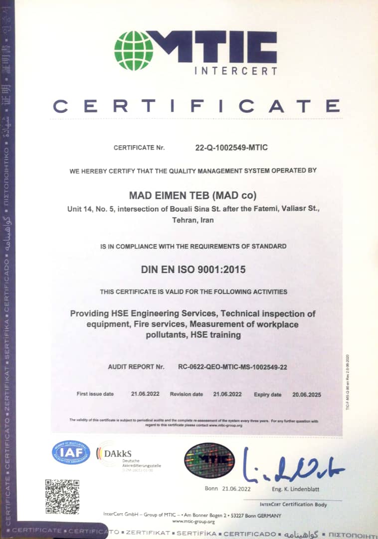 ISO 9001 - Quality Management and Control